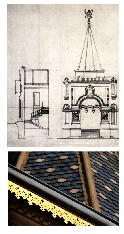 croquis pour la cathédrale orthodoxe russe à Nice