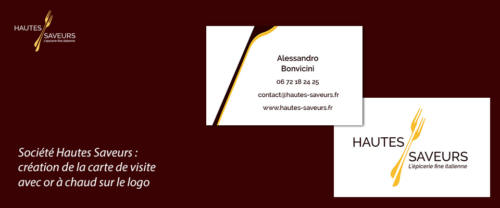 carte de visite gastronomie